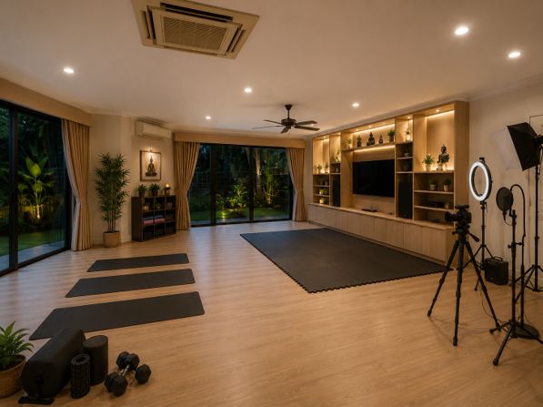 Living Room set at Rhumb Studio