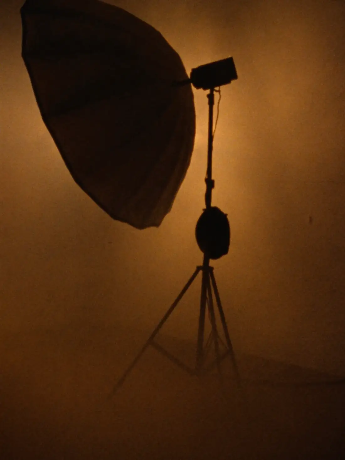 Softbox glowing against a wall